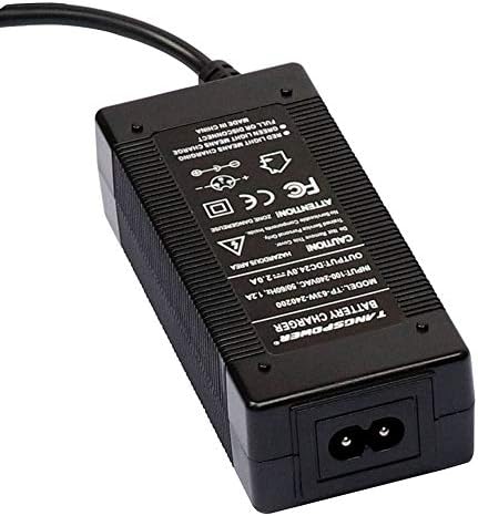 TANGSPOWER 24V 2A Acide de Plomb Chargeur de Batterie pour E-Bike Scooter électrique Voiturette Fauteuil Roulant Chargeur XLR 3 Broches Connecteur