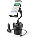 TNP Smartphone Car Mount Holder Charger Station - Universal Car Cup Holder Mount with 3 Sockets and 2 USB Charge Port 2.1A for iPhone 7, 7 Plus, 6, 6 Plus, Samsung Galaxy Android Smart Phone, Camera