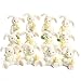 Factory Direct Craft Set of 6 Miniature Resin Springtime Bunny - Easter Table Favor Decorations (12)