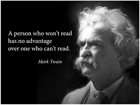 Avoir Images Grande Affiche De Portrait Mark Twain Avec Citation Celebre A actualisé par