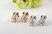Rhinestones Cute Owl Earring