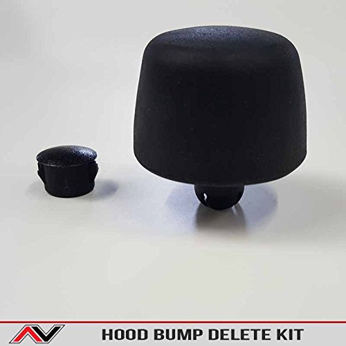 AlphaVinyl Jeep Wrangler Jk 2007-2016 Hood Bump Delete Kit Eliminates Bulky Factory Hood Bumps Snap in Exactly Like OEM Style Install in Under 5 Minutes