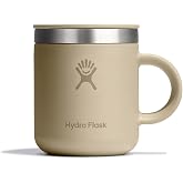 Hydro Flask Coffee Mug &ndash; Insulated Stainless Steel, Non Spill, Leak Resistant Travel Mug 6 Oz Oat Tan