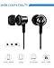 SoundPEATS in-Ear Headphones Wired Earbuds Stereo Bass Earphones Ultra-Light Sport Workout Headphones Comfort-Fit for Apple iPhone iPad iPod Samsung Android - Black