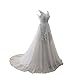 Lady's V Neck Lace Bridesmaids Dress Maxi Prom Dresses Plus Size Mother of The Groom Gown Grey,18w