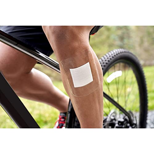 NEXCARE TEGADERM TRANSPARENT DRESSING, CLEAR FILM LETS YOU SEE WOUNDS HEAL, WATERPROOF DRESSING HOLDS FAST FOR 7 DAYS – 10 DRESSINGS