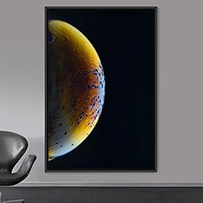 signwin Framed Canvas Wall Art Planet Astronomy &...