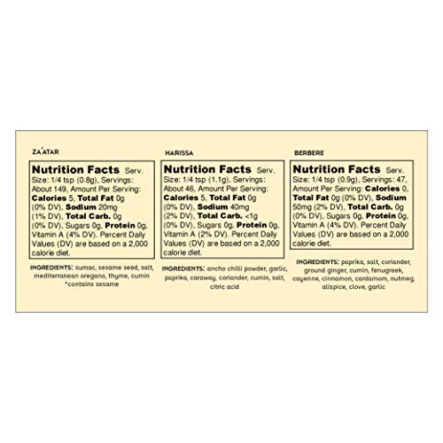 Spicewalla Middle Eastern Spices Set 10 Pack | Ras El Hanout, Harissa Spice, Zataar, Berbere, Turmeric Powder | Lebanese, Mediterranean, Moroccan Spice Blend Seasonings - Thumbnail 7