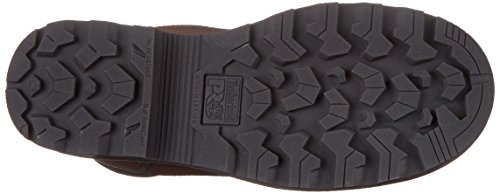 Timberland PRO Men's 6 Inch Resistor Comp Toe Waterproof Work Boot, Brown Tumbled Full Grain Leather, 12 M US