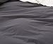 Colourful Snail 100-Percent Natural Washed Cotton Duvet Cover Set, Ultra Soft and Easy Care, Fade Resistant, King, Dark Grey (Comforter Not Included)