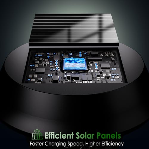 Quntis 6 Packs Outdoor Solar Lights Warm White/RGB, Waterproof IP65 Solar Garden Lights, Automatic Solar Lamp, Warm White Solar Light for Garden, Pathway, Patio, Walkway, Lawn Home
