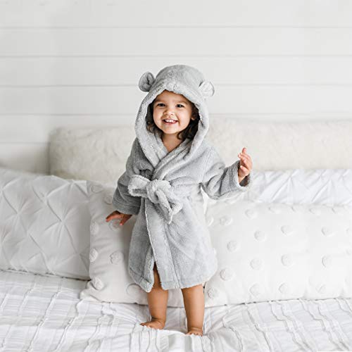 Natemia Organic Hooded Bathrobe for Babies and Toddlers Ultra Soft