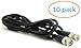 Kenuco 3 ft. BNC Male/Male Connector RG59 Coaxial Cable | CCTV/SDI Cable | Pack of 10