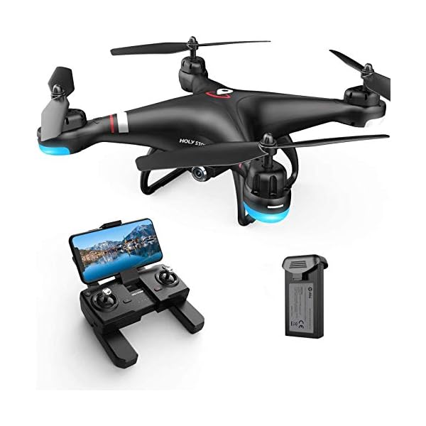HOLY STONE HS110G GPS Drohne mit 1080P 110° Kamera HD, RC Quadrocopter mit WiFi FPV-Live-Videokamera…