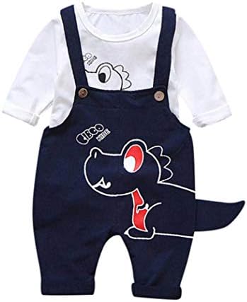 iOPQO Halloween Rompers for Kids, dler Baby Cartoon Dinosaurs Tops+Pants Set