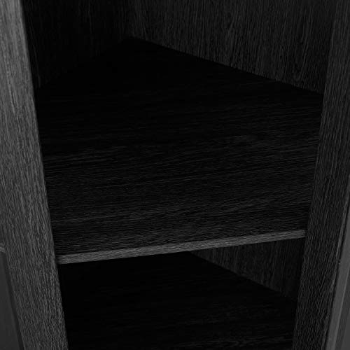 Home Source Eckschrank für Likör und Gläser mit Holzrahmen und Weinregal für Esszimmer oder Lounge – Bild 5