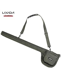 Bolso de caña de pescar Lixada Premium   Maletines portátiles para cañas de pescar y carretes de pesca, estuches de viaje para herramientas de caña de pescar   Tiene capacidad para 5 bastones, trastos y más, tubos para guardar cañas de pescar con correa d