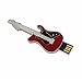 CHUYI Metal Guitar Shape 8GB USB 2.0 Flash Drive Waterproof Pen Drive Date Storage Memory Stick Thumb Drive(Red)