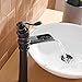 BWE Bathroom Sink Faucet Waterfall Vessel Sink Faucet Singe Hole Oil Rubbed Bronze Black Country Farmhouse Handle Supply Line Lavatory Tall Rv Rustic Bath Basin Vanity