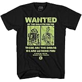 Star Wars Droids Wanted R2D2 R2-D2 C3PO C-3PO Funny Humor Pun Adult Men's Graphic Tee T-Shirt Apparel (Black, Large)
