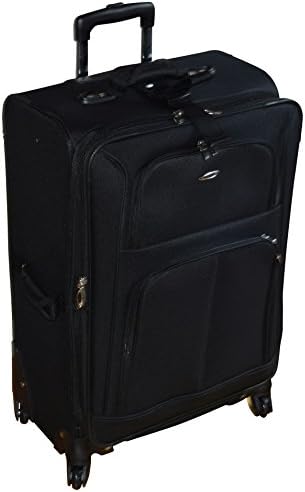 Kemyer 1050 Plus Series 29" Expandable Upright Spinner Wheeled Luggage (Black)