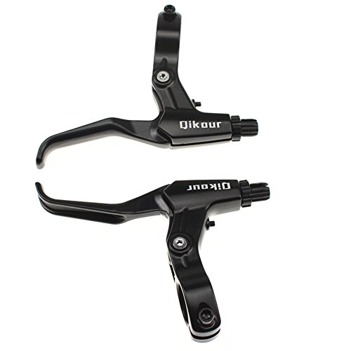 TOPBRY Bicycle Brake Lever,1 Pair Universal Full Aluminum Alloy Bicycle Brake Handle 2.2cm Diameter for mountain bike, road bike, folding bike, MTB (Black, 2.5-finger) - Thumbnail 5