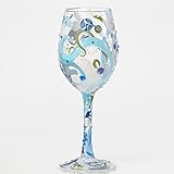 Enesco Holiday Dream Wine Glass by Lolita, 10.5