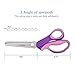Goodes Pinking Shears, Handled Professional Stainless Steel Dressmaking Sewing Scissors for Thin Fabrics Linings Leather Paper and Craft (Serrated)