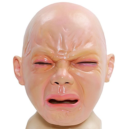 Crying Baby Mask Costume Accessory