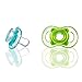 Born Free Bliss 0-6M Natural Shape Pacifier, 2-Pack (Blue & Green)