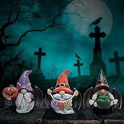 Hodao 3pcs Halloween Gnomes Decorations Handmade