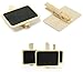 Akak Store 12 pc Mini Retangle Chalkboard with Wooden Blackboard Clip for Message Board Signs Wedding Birthday Party Decorations
