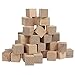 Juvale Small Wooden Craft Cubes - Unfinished Natural Wood / Mini Wooden Art Craft Stacking Cubes Blocks - 50 Pack -1 Inch, 2.54 Centimeter
