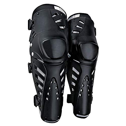 BMX Bike Knee Pads, Adult Adjustable Body Long Leg Sleeve Protective Gear Armor Pro Knee/Shin Brace Protection Crashproof Antislip for Guard Cycling and Multi Power Sports Motorcycle Mountain Racing