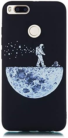 Mioc Xiaomi Mi A1 / 5X Black Case, Luxury Personality 3D Starry Sky Embossed Painted Pattern Soft TPU Silicone Sleeve Ultra-thin Shock Absorbing Back Shell [Phone Cover]