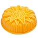Marathon Premium Silicone Sunflower Cake Pan. Color-Yellow. SKU-KW200023YE