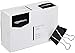 Amazon Basics Sturdy Binder Clips for Office Use, 48 Count (4 Pack of 12), Large, 2 in, Black