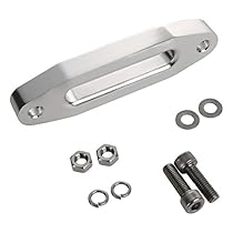 Extreme Max 5600.3096 MAGNA Polished Aluminum Universal ATV / UTV Hawse Fairlead for Synthetic Rope