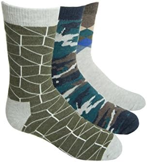 Happy Socks Kids' 3PK Combo Anklet Sock - Grey / Blue