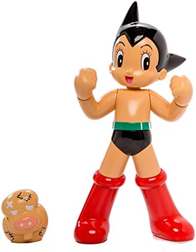 Tokyo Toys Tezuka Osamu Figure Series - Astro Boy (Mighty Atom) and Hytitansugi Diecast Figurine 16.5cm Tall Official Japan Licence