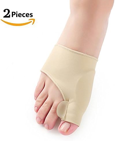 Bunion Corrector &amp; Bunion Relief Protector Sleeves Kit, Bunion Toe Straightener with Gel Toe Separator, Hallux Valgus Pain Relief and Big Toe Alignment, 2 Pieces