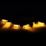 Koolertron 18 LED Vehicle Strobe Lights for Front Grille/Deck - Amber