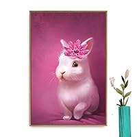 Framed Canvas Wall Art Christmas Santa Claus Canvas Prints Home Artwork Decoration for Living Room,Bedroom - 16x24 inches