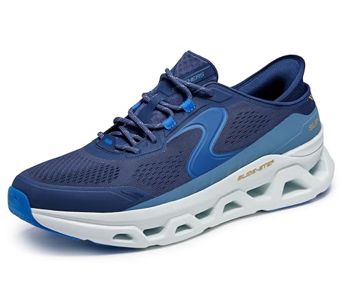 Skechers Men's Glide-Step Altus Hands Free Slip-in Sneaker,Navy/Blue,7