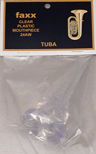 (Ship from USA) Faxx Clear Plastic Tuba Mouthpiece (24AW) .PACKNO-GJOWH712BF4277