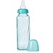 Evenflo Feeding Glass Premium Proflo Vented Plus Bottles for Baby, Infant and Newborn - Helps Reduce Colic - Teal, 8 Ounce (Pack of 6)