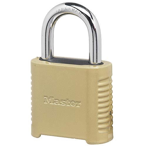Master Lock 875D cijferslot voor buiten, robuust, 5,1 cm breed, messing afwerking