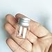 Luo House 20pcs Sample Vials Clear Glass Bottles with Aluminum Caps Jars Small Bottle 5ml
