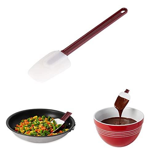 Heat Resistant Rubber Spatulas Silicone Commercial Spatulas Rubber Spoon Scraper for Cooking