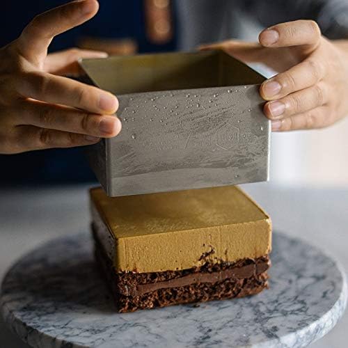 mousse cake molds 4/6 inch Stainless steel square and round cheese cake tools kitchen Bakeware for cake